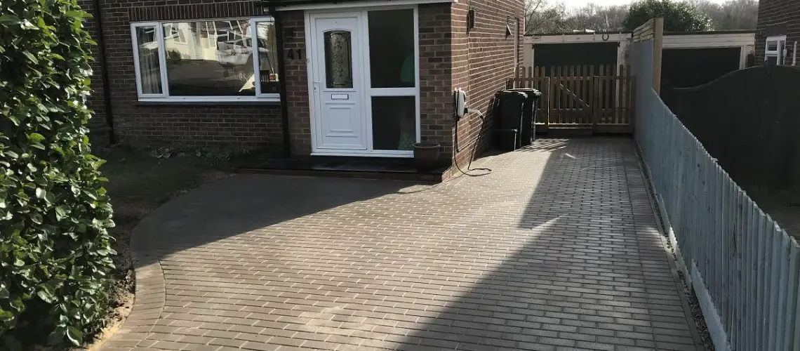 Completed driveway by Judge Construction Services